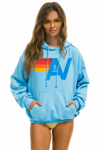 Load image into Gallery viewer, AVIATOR NATION LOGO UNISEX PULLOVER RELAXED HOODIE - SKY