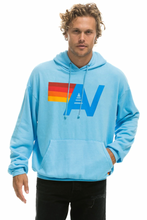 Load image into Gallery viewer, AVIATOR NATION LOGO UNISEX PULLOVER RELAXED HOODIE - SKY