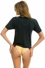 Load image into Gallery viewer, Aviator Nation Smiley Boyfriend Tee in Charcoal