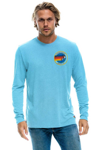AVIATOR NATION UNISEX LONG SLEEVE TEE IN SKY