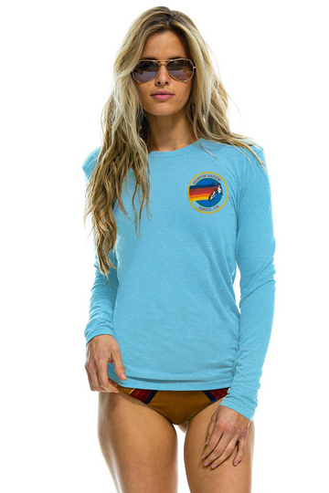 AVIATOR NATION UNISEX LONG SLEEVE TEE IN SKY