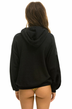 Load image into Gallery viewer, AVIATOR NATION UNISEX LOGO PULLOVER RELAXED HOODIE - BLACK