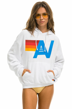 Load image into Gallery viewer, AVIATOR NATION LOGO UNISEX PULLOVER RELAXED HOODIE - WHITE