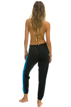 Load image into Gallery viewer, AVIATOR NATION 5 STRIPE WOMEN&#39;S SWEATPANTS - CHARCOAL // BLUE