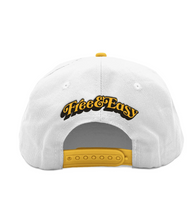 Load image into Gallery viewer, Free &amp; Easy BE HAPPY TWO TONE SHORT BRIM SNAPBACK HAT
