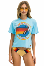Load image into Gallery viewer, Aviator Nation Signature Boyfriend Tee in SKY