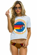 Load image into Gallery viewer, Aviator Nation Signature Boyfriend Tee in WHITE