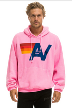 Load image into Gallery viewer, AVIATOR NATION LOGO PULLOVER RELAXED UNISEX  HOODIE - NEON PINK