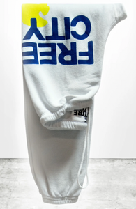 FREE CITY SUPERFLUFF LUX OG sweatpant - chalk powder