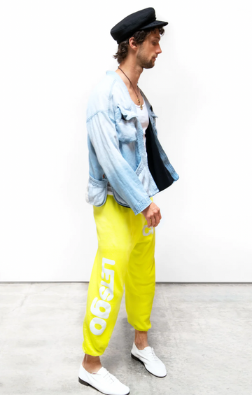 FREE CITY LETS GO OG SUPERVINTAGE sweatpant -spaceyellow