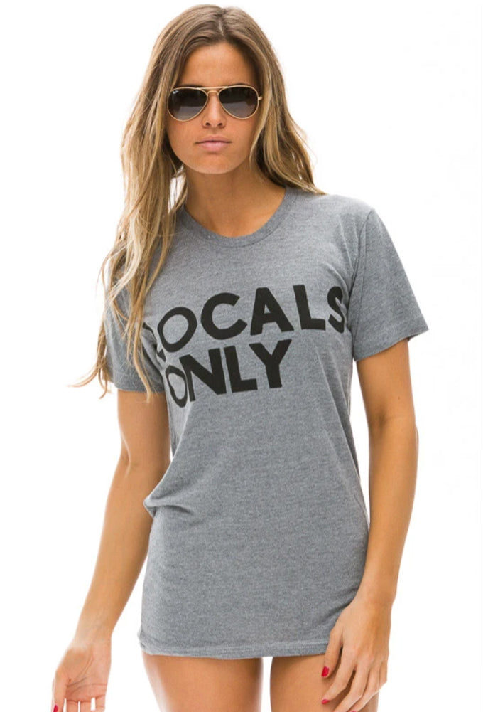 Aviator Nation Locals Only Crew Tee Shirt