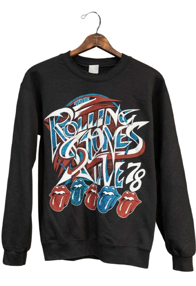 MadeWorn Rolling Stones Live '78 Crew Fleece Sweatshirt