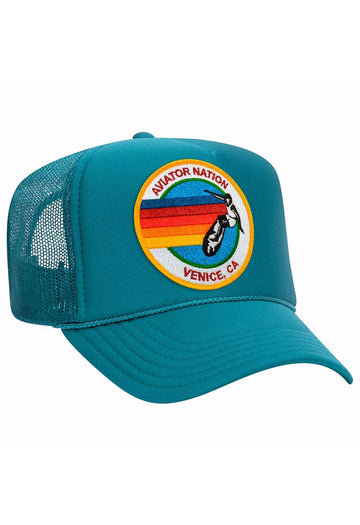 Copy of Aviator Nation Signature Vintage Low Rise Trucker Hat in Jade