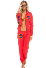 Load image into Gallery viewer, Aviator Nation Neon Logo Sweatpant in Neon Red
