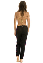 Load image into Gallery viewer, Aviator Nation Classic Sweatpants with Velvet Stripes in Blue