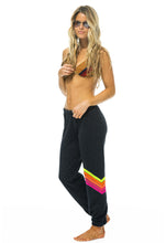 Load image into Gallery viewer, Aviator Nation Chevron 5 Sweatpant in Heather/Neon Rainbow