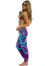 Load image into Gallery viewer, Aviator Nation Hand Dyed Sweatpant in Tie Dye Turquoise