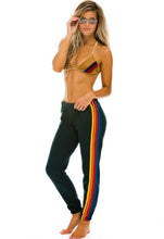 Load image into Gallery viewer, Aviator Nation 5 Stripe Sweatpants in Charcoal