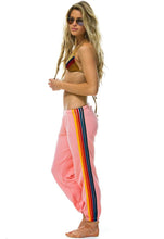 Load image into Gallery viewer, Aviator Nation 5 Stripe Sweatpant in Lavender