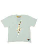Load image into Gallery viewer, Aviator Nation Bolt Metallic Boyfriend Tee