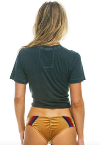 Aviator Nation Bolt Boyfriend Tee in Rainbow Pink