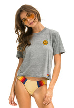 Load image into Gallery viewer, Aviator Nation Smiley Embroidery Boyfriend Tee