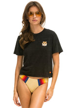 Load image into Gallery viewer, Aviator Nation Tiger Embroidery Boyfriend Tee