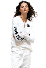 Load image into Gallery viewer, FREE CITY Artists Wanted Long Sleeve Tee in Whiteglow