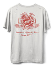 Load image into Gallery viewer, JUNK FOOD CLOTHING UNISEX MILLER HIGH LIFE EAGLE FLEA MARKET DESTROY TEE