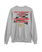 Load image into Gallery viewer, JUNK FOOD CLOTHING UNISEX MILLER HIGH LIFE CHAMP IN CHAMPAGNE FLEA MARKET FLEECE