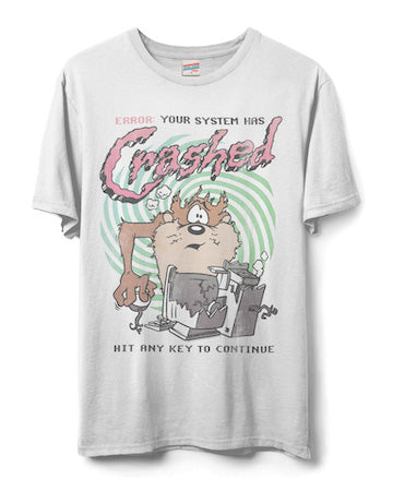JUNK FOOD CLOTHING UNISEX LOONEY TUNES SYSTEM CRASHED FLEA MARKET TEE