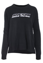 Load image into Gallery viewer, Minnie Rose Cashmere New York Intarsia Crew Sweater