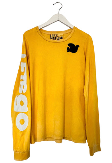FREE CITY Lets Go Long Sleeve Tee in Yellowlight