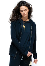 Load image into Gallery viewer, FREE CITY Superfluff Lux Zip Hoodie in Deepspace/Cream