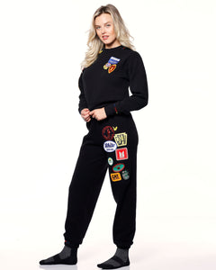 Riley Vintage All Patched Up Sweatpants ships in 2 weeks