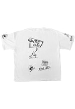 Load image into Gallery viewer, Maybe Crazy LA Oversized Unisex Tee in White