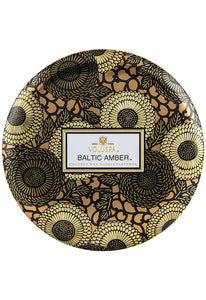 VOLUSPA Baltic Amber 3 Wick Tin Candle