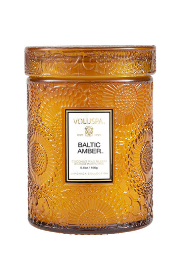 VOLUSPA Baltic Amber Small Glass Jar Candle