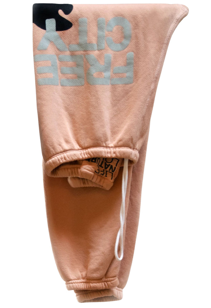 FREE CITY Superfluff Lux OG Sweatpants in Apricot Fur