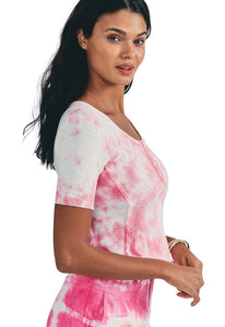 LoveShackFancy Aeris Top in Millennial Pink Hand Dye