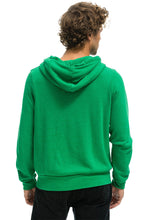 Load image into Gallery viewer, Aviator Nation 5 Stripe Zip Hoodie in Kelly Green