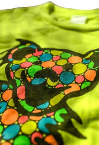 MadeWorn Grateful Dead Dancing Bear Neon Crew Tee