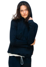 Load image into Gallery viewer, FREE CITY Superfluff Lux Pullover Hoodie in Deepspace/Orange