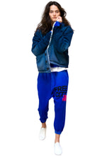 Load image into Gallery viewer, FREE CITY Large Sunfades Pocket Sweatpants in Electric Blue
