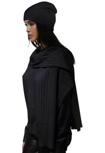 Minnie Rose Cashmere Ribbed Scarf
