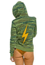Load image into Gallery viewer, Aviator Nation Bolt Zip Hoodie in Camo