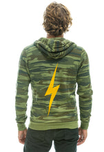 Load image into Gallery viewer, Aviator Nation Bolt Zip Hoodie in Camo