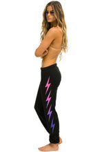 Load image into Gallery viewer, Aviator Nation Bolt Fade Sweatpants in Black / Pink Purple