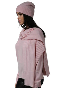 Minnie Rose Cashmere Ribbed Scarf