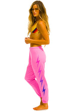 Load image into Gallery viewer, Aviator Nation Bolt Fade Sweatpants in Neon Pink / Pink Purple
